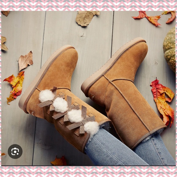 Authentic Koolaburra By UGG Winter Bow Boots - Picture 2 of 14
